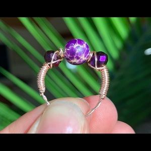 Purple Jasper healing ring